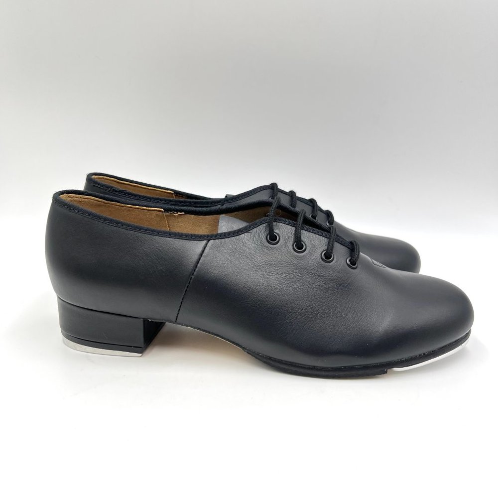 Bloch Women's Black Leather S0301L Jazz Tap Oxford Lace Up Dance Shoes 9.5 New
